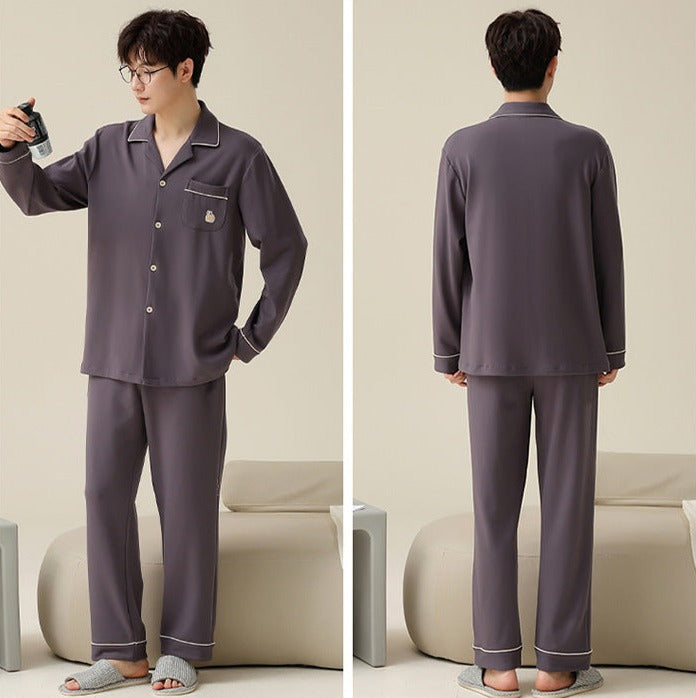 Matching Loose Fit Pajamas Set for Men and Women