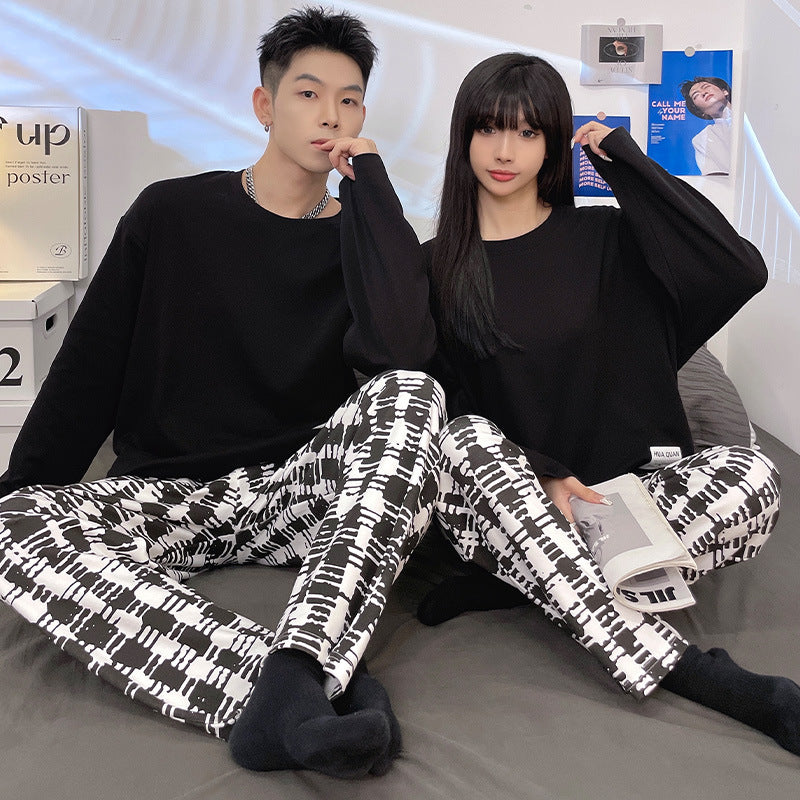 Matching Stylish Couple Loungewear Set Pajamas