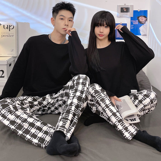 Matching Stylish Couple Loungewear Set Pajamas
