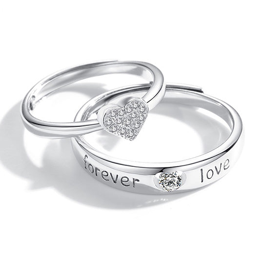 Forever Love Anniversary Rings Gift for Couple