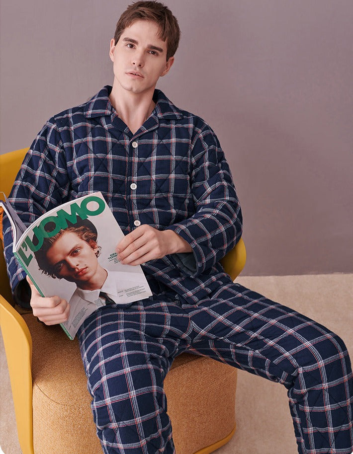 Matching Thick Flannel Winter Nightdress for Couples