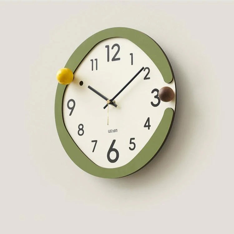 Minimalistic Nordic Wall Décor Silent Clock – Elegant and Quiet Design