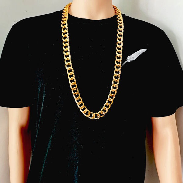 Mens Super Long Thick Chain Necklace