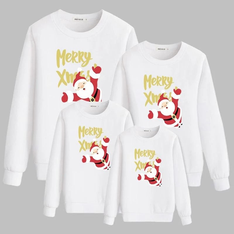 Family Christmas Matching Sweatshirts Set of 4