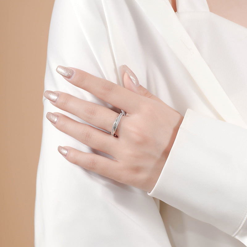 Adjustable Size Mobius Promise Rings for Couples