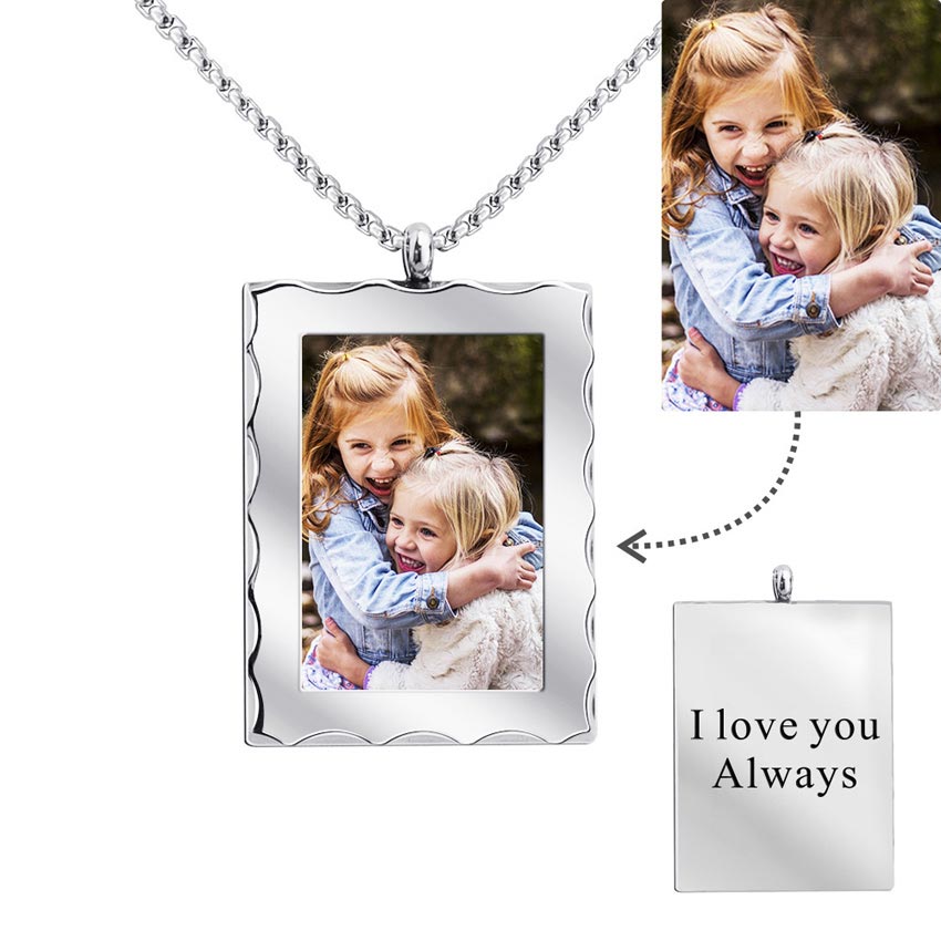 Personalized Photo Pendant Necklace for Her