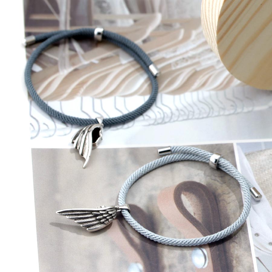 Angel Wings Couple Bracelets Set for 2
