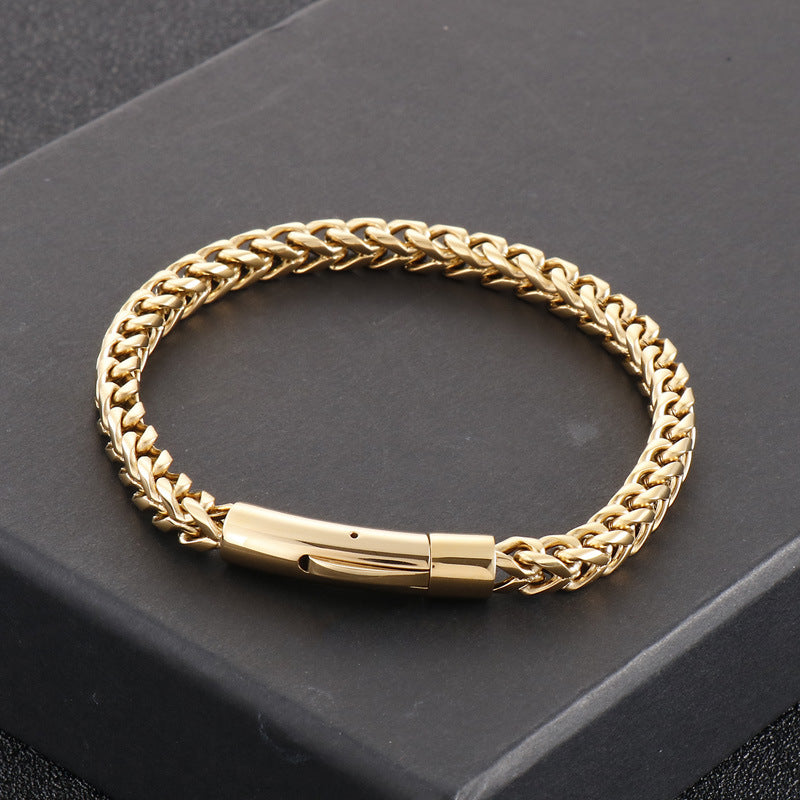 Custom Name Hiphop Mens Bracelet