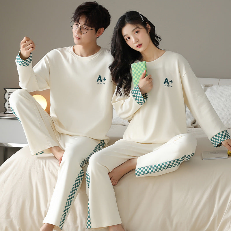 Couple Matching Breathable Cotton Pajamas Set for Two – Gullei