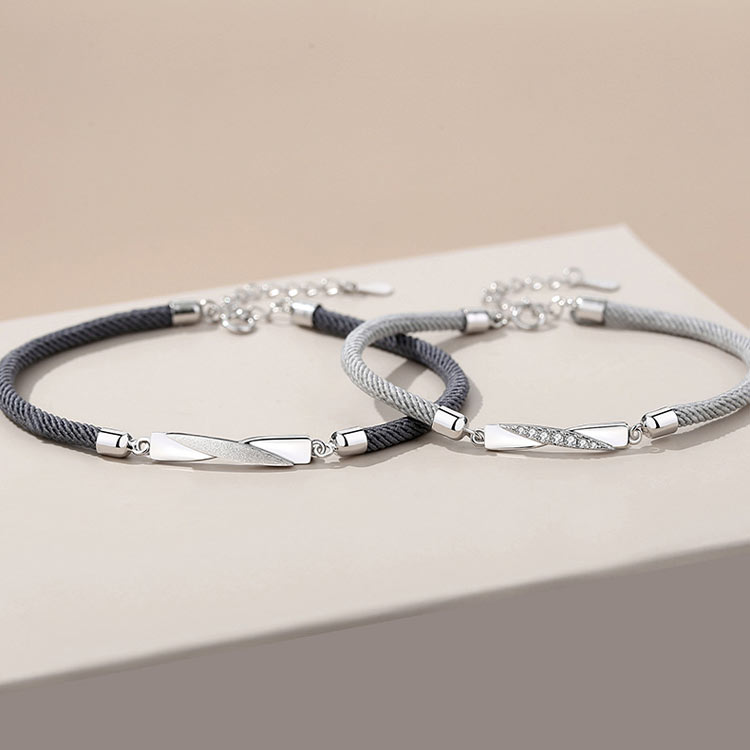 Customized Mobius Friendship Bracelets Set for Two