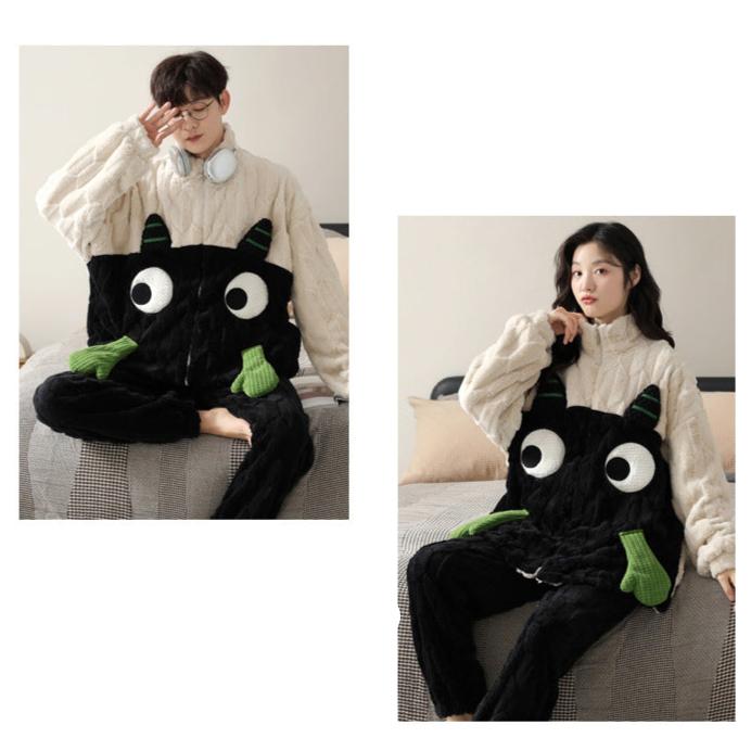 Matching Cartoon Winter Pajamas Set - 100% Flannel