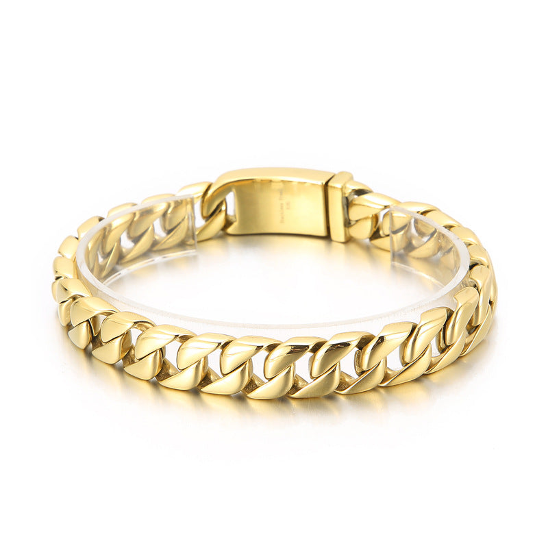 Personalized Mens Steel Bracelet 23cm