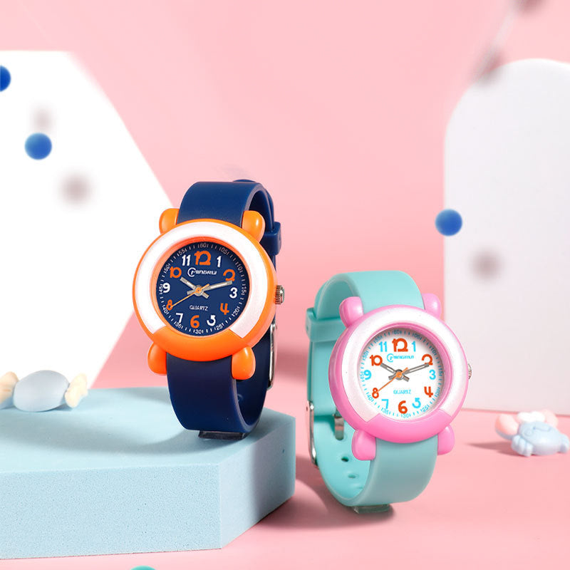 Cute Waterproof Matching Kids Watch Set