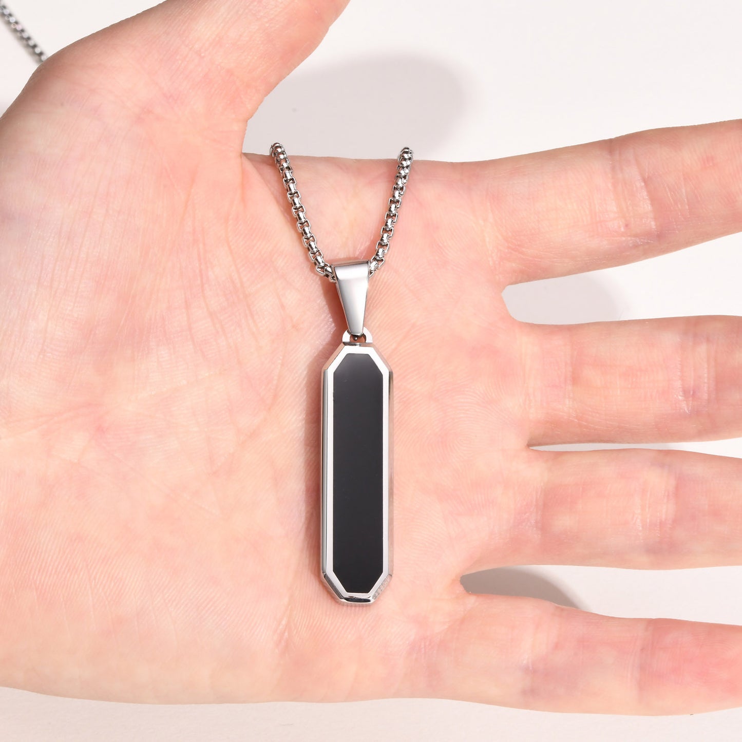 Gift for Him Name Engraved Pendant Necklace