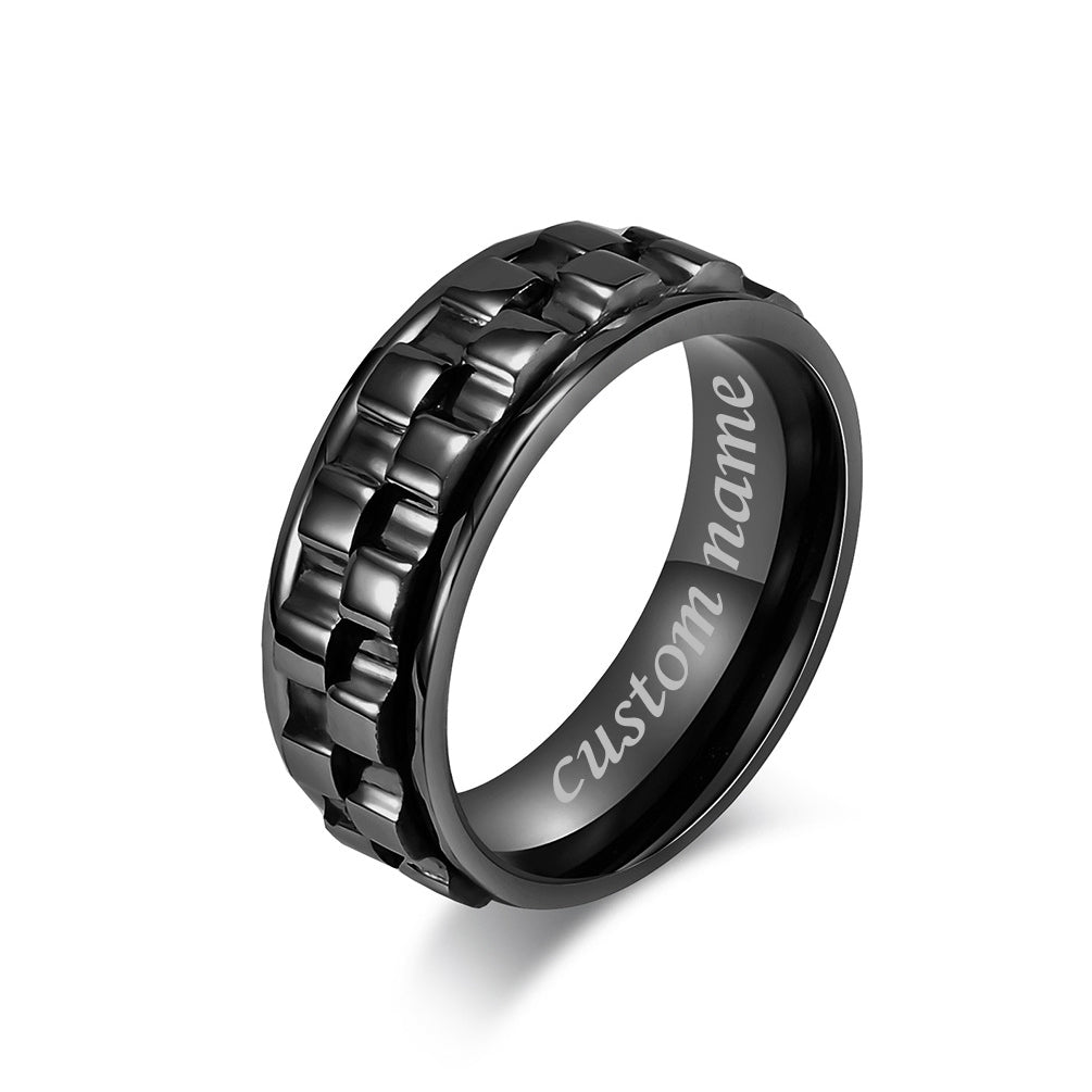 Custom Name Fidget Spinner Ring