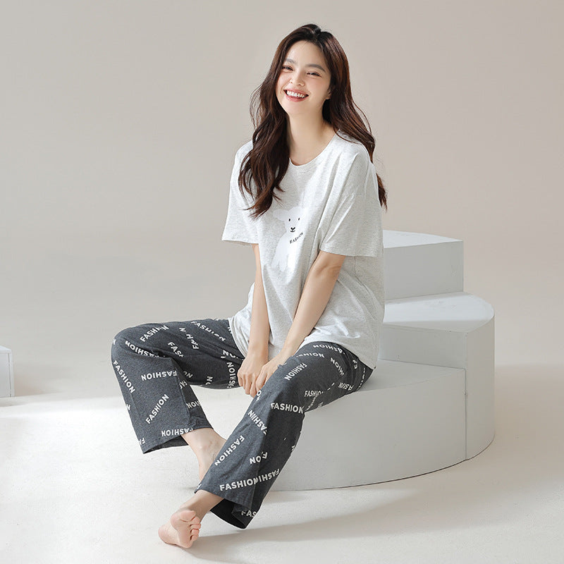 Premium Polyester 4-Piece Matching Pajamas for Couples
