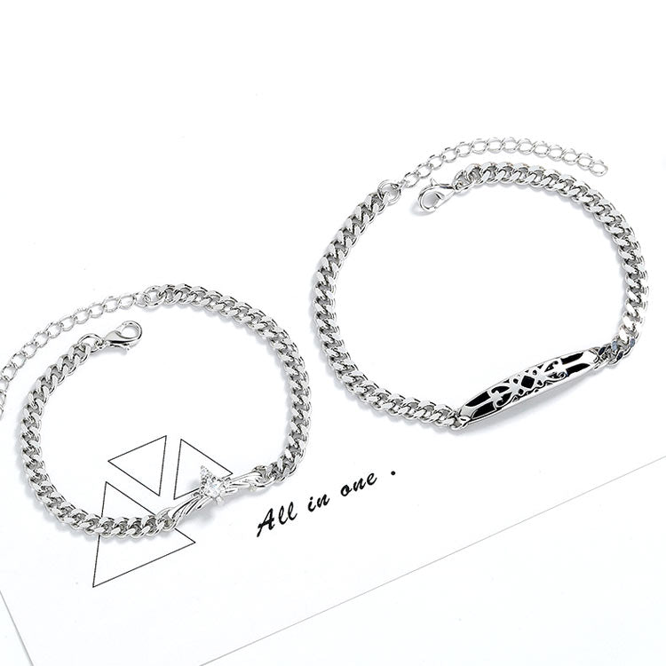 Crown Couple Relationship Bracelets Set for 2