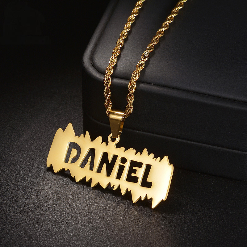 Hiphop Style Personalized Name Necklace