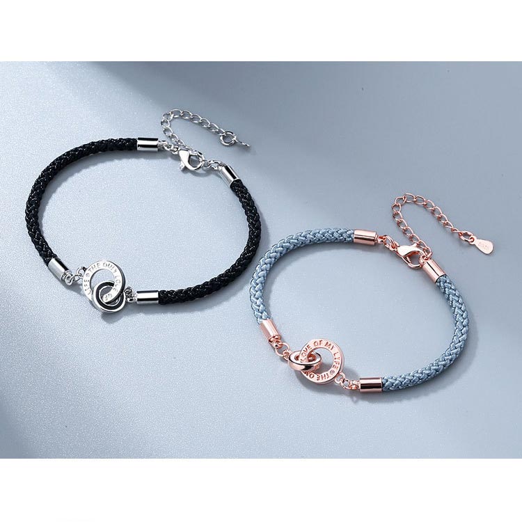 Personalized Matching Charm Bracelets Set for 2