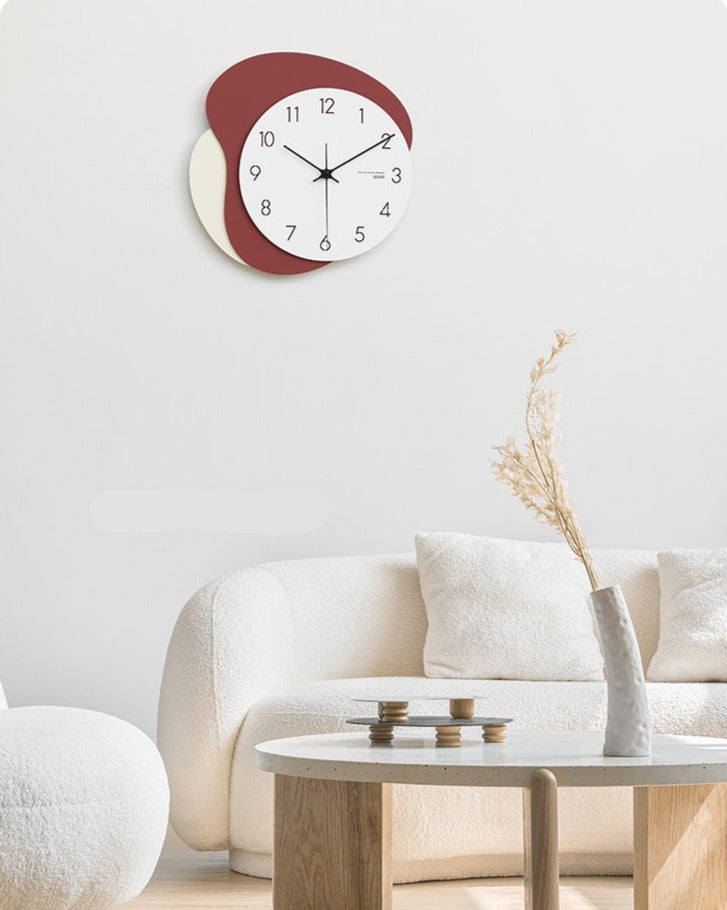 Modern Odd Shaped Analog Silent Clock