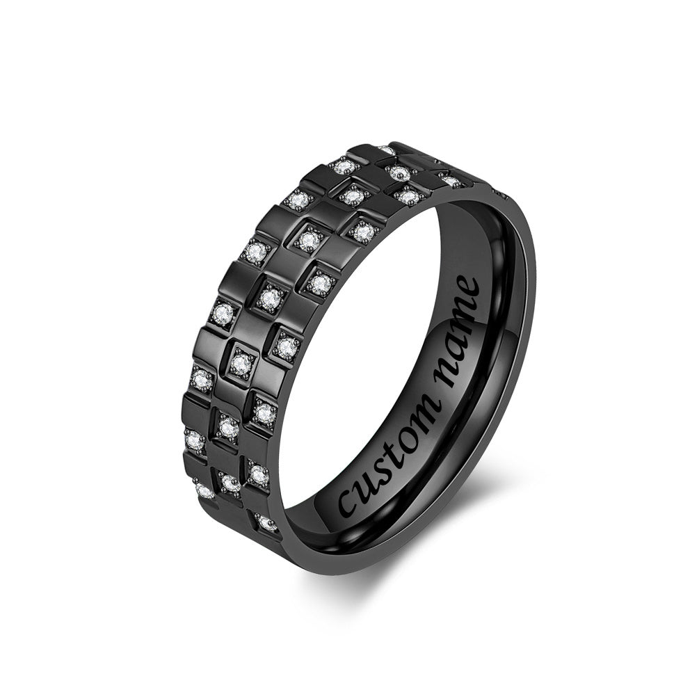 Personalized Mens Promise Ring