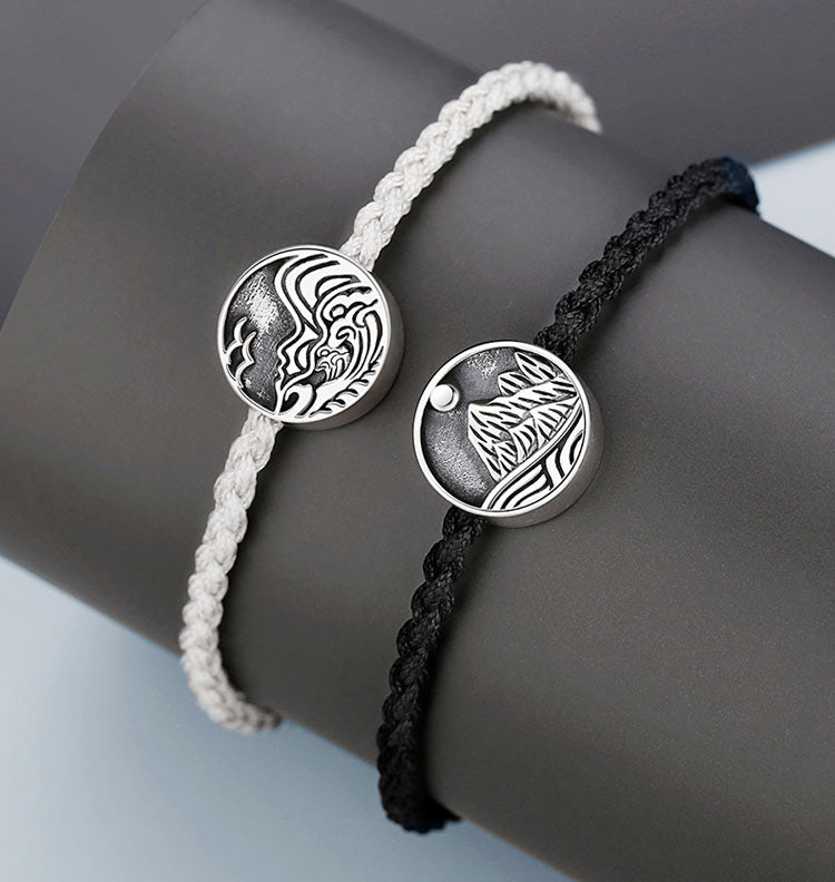Customized Ocean Mountain Friendship Bracelets Set