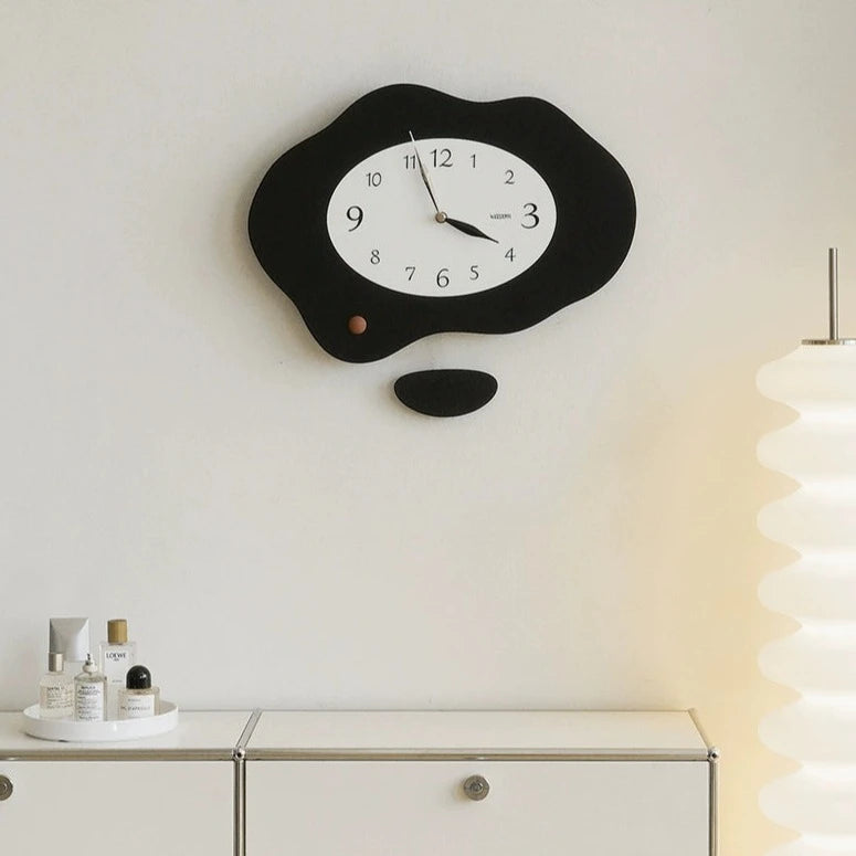 Odd Shaped Pendulum Analog Wall Clock