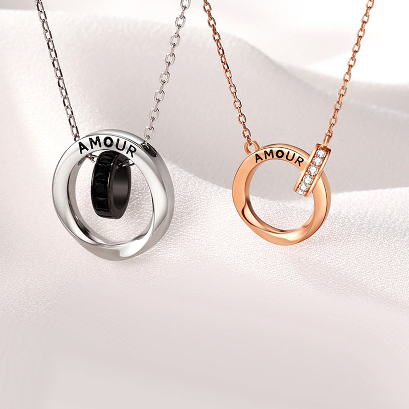 Amour Matching Relationship Necklaces for Couples