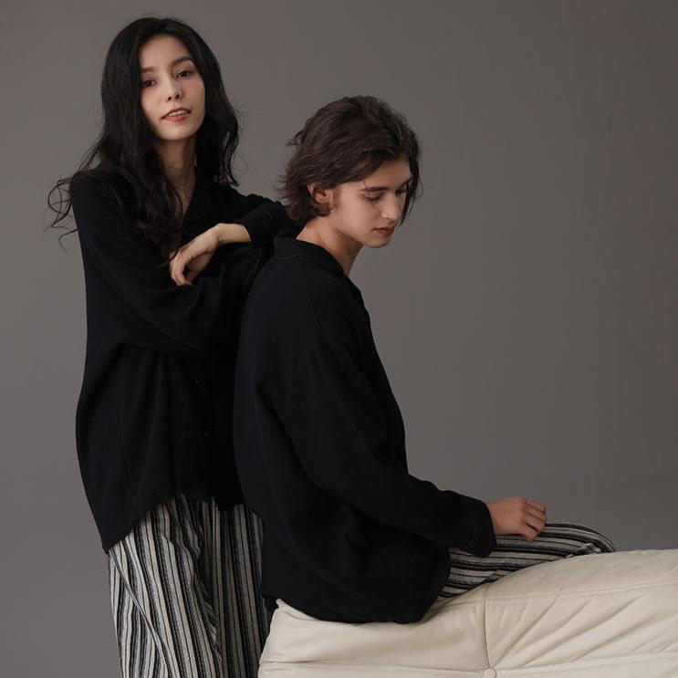Premium Cotton Modern Cozy Couples Pajamas Set