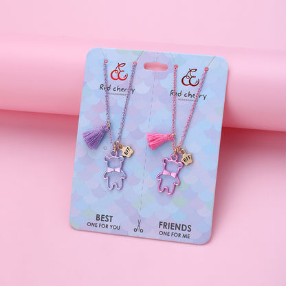 Bff Necklaces Birthday Gift Set for Best Friends