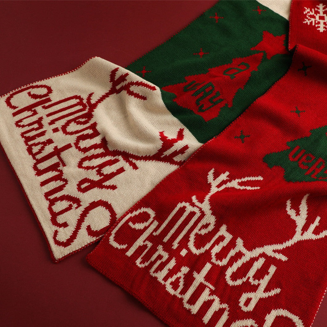 Cute Xmas Party Scarf for Girls