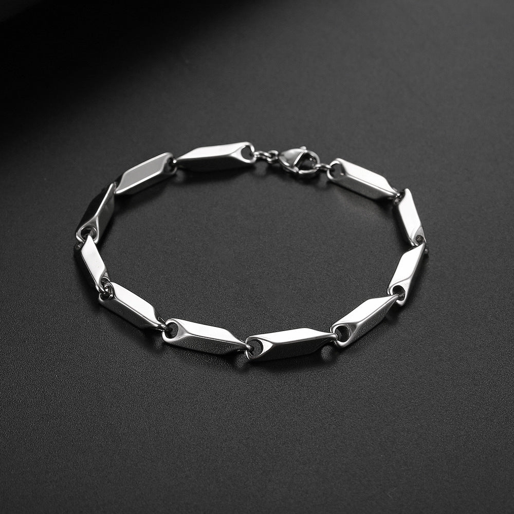 Personalized Trending Stylish Mens Bracelet 21cm Steel