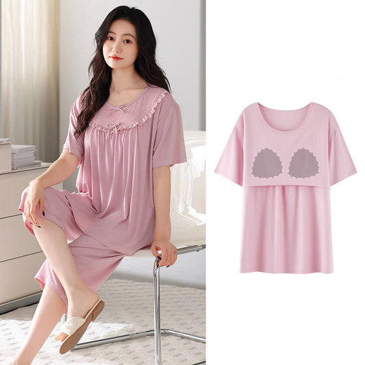 Padded Bra Modal Pajama Set