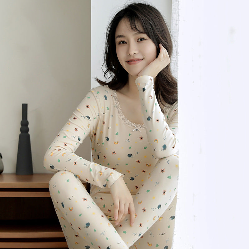 Cozy Thermal 2-Piece Pajamas Set
