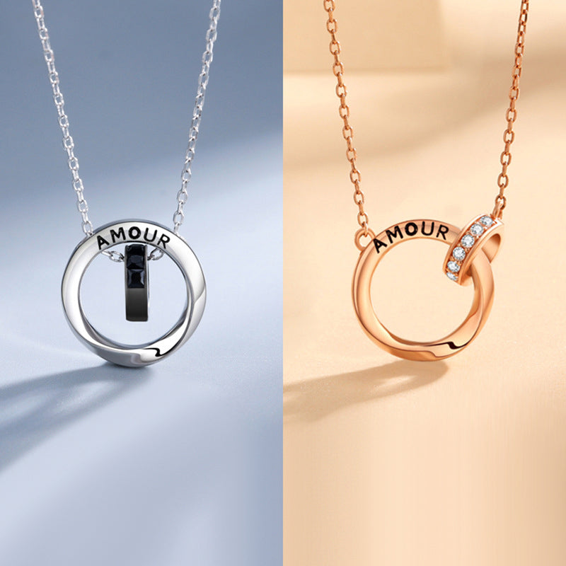 Amour Matching Relationship Necklaces for Couples