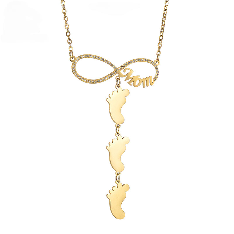 Kids Names Mom Pendant Necklace