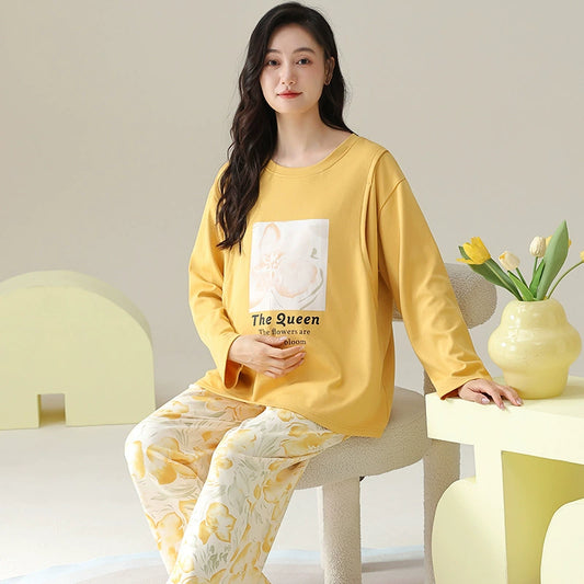 Gullei™ The Motherhood Comfort Pajama Set with Built-in Bra