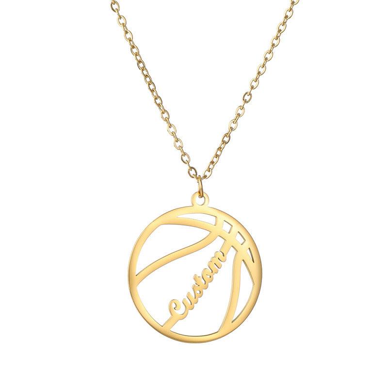 Basketball Player Personal Name Necklace