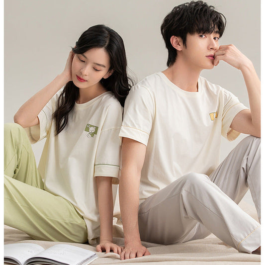 Cloud-Soft 100% Cotton Couple's Pajama Set