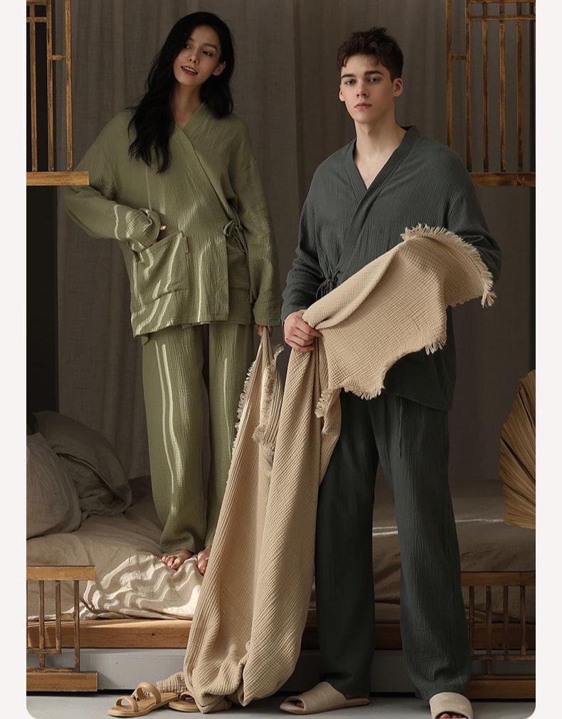 100% Pure Cotton Modern Couples Pajamas Set