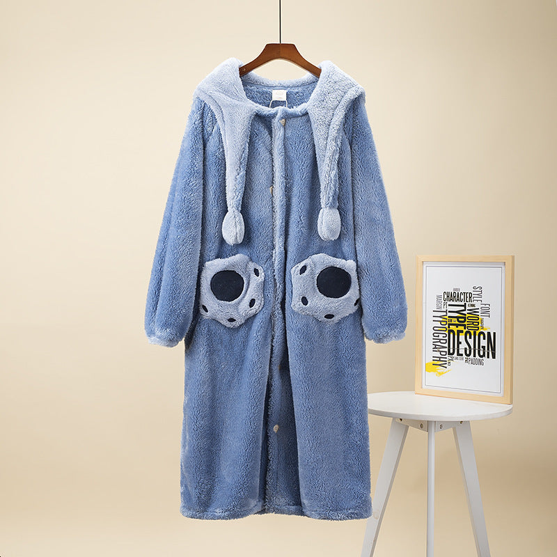 Matching Thick PJs Winter Sleepwear Set for Couples