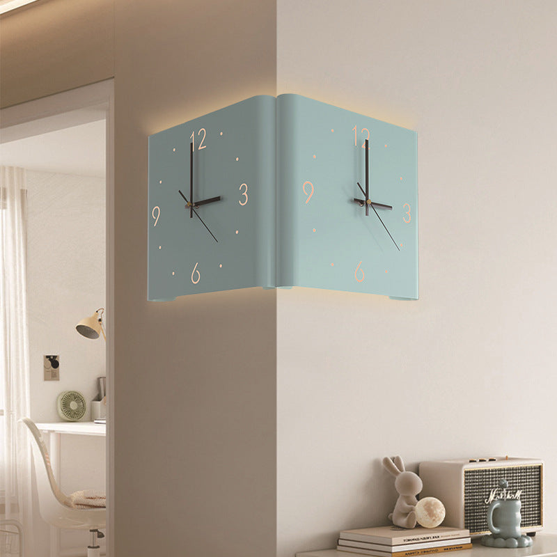 Two Sided Modern Style Led Wall Deco Clock