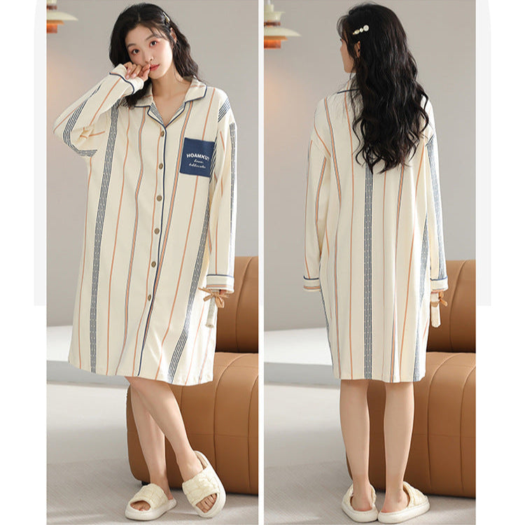 Gullei™ Knee Length Long PJs Shirt Organic Cotton