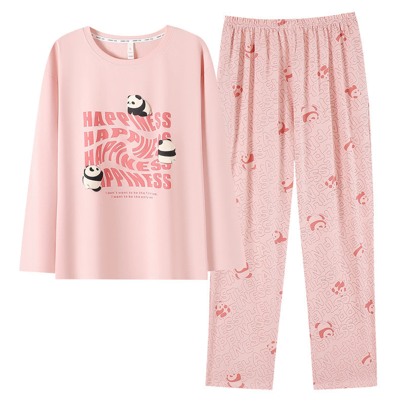 4-Piece Panda Asian Style PJs Set for Couples