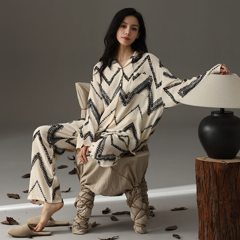 Modern Cozy Couples Pajamas Set - 100% A-Grade Cotton