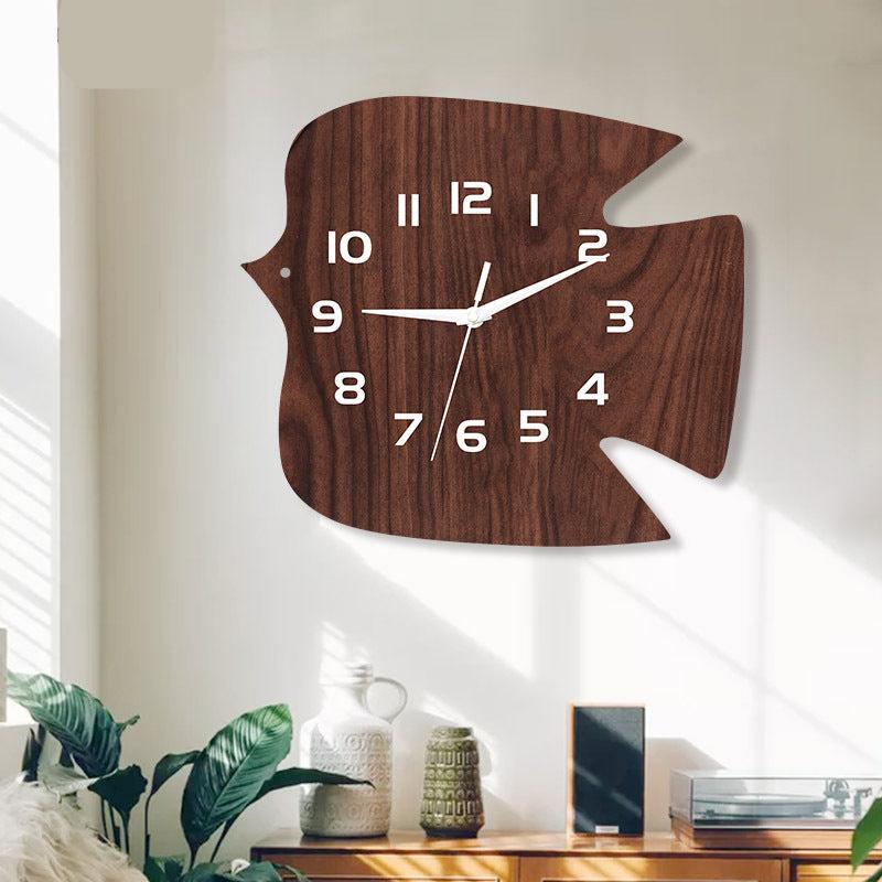 Bird Shaped Wall Décor Silent Clock – Rustic and Charming Design