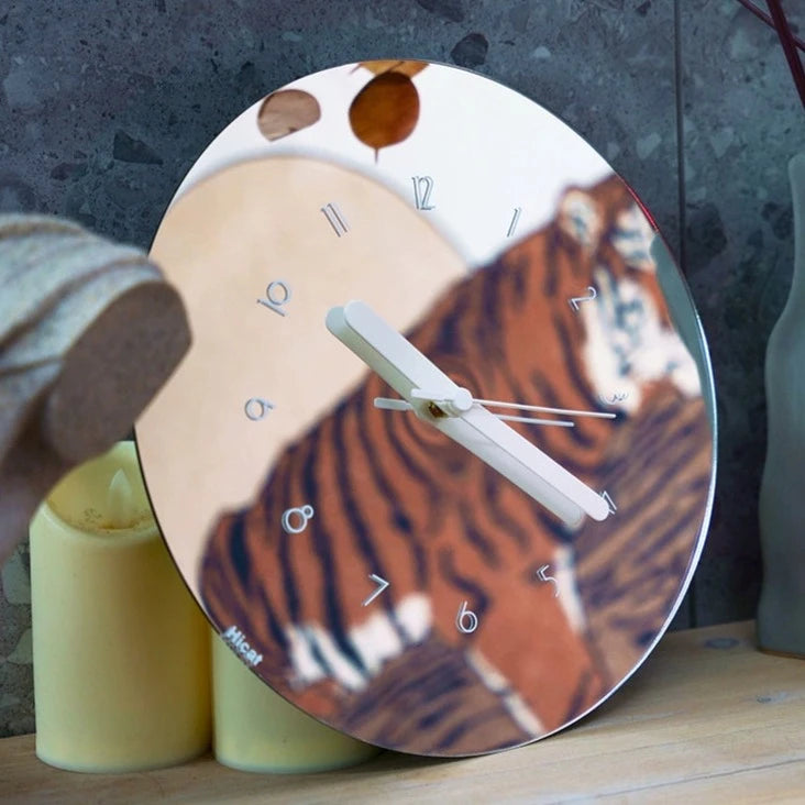 Modern Mirror Circular Analog Silent Wall Clock - 12 Inches