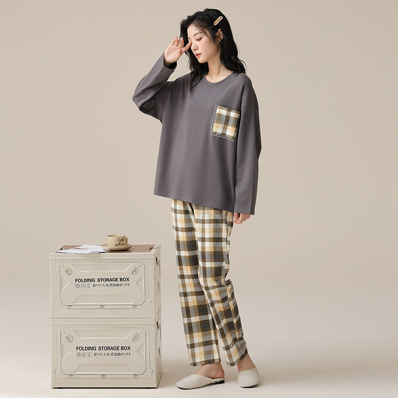 Two-Piece Cotton Pajamas Set for Women - 100% Cotton