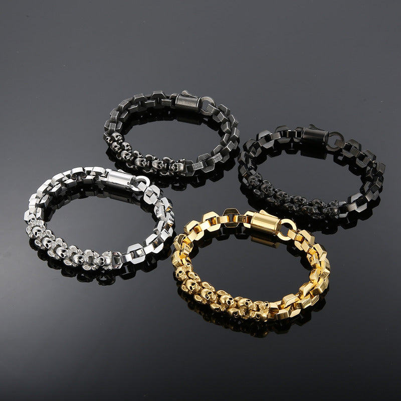 Personalized Skull Mens Fashion Bracelet 23cm