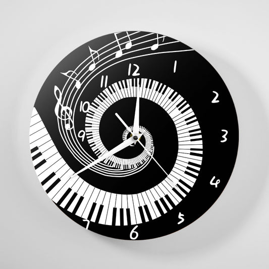 Wall Deco Clock Gift for Pianist
